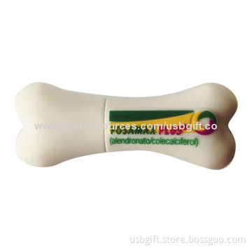 USB Flash Memory, 8GB, Bone Shape, Promotional Gift